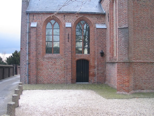 Consistorie ingang van de kerk